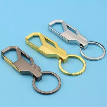 Металлический брелок для ключей, автомобильный бизнес-брелок для ключей, подарки чёрный