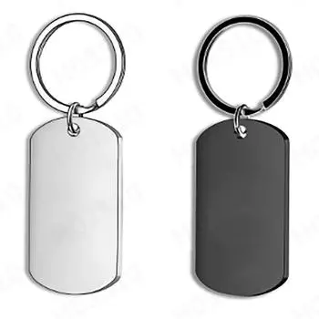 Металлический брелок из нержавеющей стали можно использовать для выгравированных своими руками памятных аксессуаров для ключей