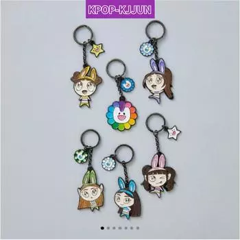 Металлический брелок New Jeans x MURAKAMI MINJI