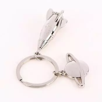 Металлический брелок-ракета для мужчин, мечта, планета, космический корабль, брелок для ключей, космические путешествия