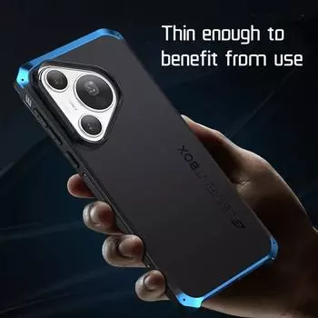 Металлический бронированный чехол для Huawei Pura 70 Ultra Shell, алюминиевая жесткая задняя крышка из ПК для Huawei Pura 70 Pro Plus с полной защитой объектива Pura 70 чёрный/золотой