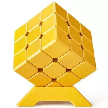 Металлический быстрый классический венгерский магический куб 333 3 x 3 головоломка 3D блестящий 3*3*3 игра для детей 8 лет мужской один цвет черный красный желтый серебристый красный