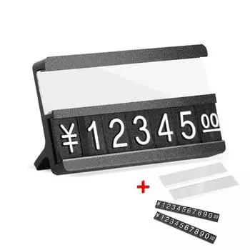 Металлический ценник Золотой/Серебряный/Черный дисплейный ярлык Простой товарный ярлык Магазин L чёрный