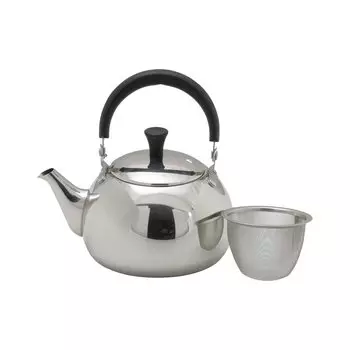 Металлический чайник с жемчугом, 500 мл, нержавеющая сталь Chaya Biyori HB-6454 серебряный