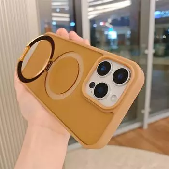 Металлический чехол Desert Titanium gold с магнитным держателем для iPhone 16 15 14 13 12 11 Pro Max Plus с функцией зарядки magsafe и жесткой задней крышкой iPhone 16 Pro Max белый