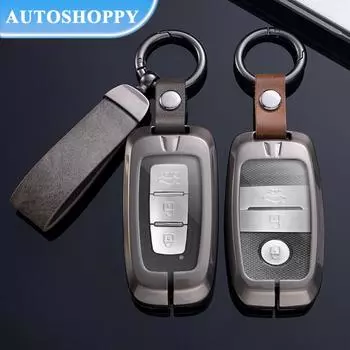 Металлический чехол для автомобильного ключа для KIA Rio Rio5 Sportage Ceed Cerato K3 KX3 K4 K5 Sorento Optima Picanto Hyundai Forte Opirus Rohens Ix35 SOUL MOHAVE Borrego A Style серый