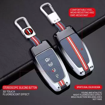 Металлический чехол для автомобильного ключа, подходящий для Ford Mondeo, Focus, Explorer, Edge, Expedition, F-450, F-350, F150, Fusion, Mustang и Everest