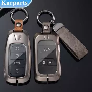 Металлический чехол для автомобильных ключей, автоаксессуары для Chery Tiggo 3 5X 4 8 Glx GX 7 8 2019 2020 Arrizo для Chery Tiggo 8 Pro Tiggo 8plus New 5 plus 7pro A Style чёрный