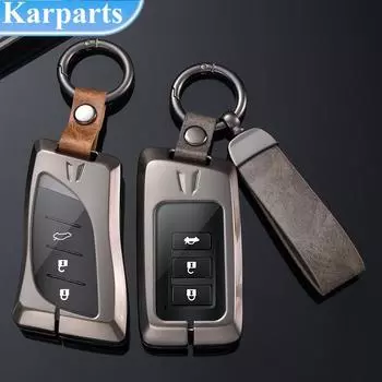 Металлический чехол для дистанционного ключа автомобиля для Lexus NX IS RX ES GX LX LS UX GS 200 260 300 350 NX200 NX300 RX350 ES300 250h 350h 450h 260h 300h A Style чёрный