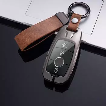 Металлический чехол для дистанционного ключа автомобиля для ACESG Class GLC CLE CLA W177 W205 W213 W222 X167 AMG W203 W204 W210 W211 W212 W221, аксессуары A Style чёрный