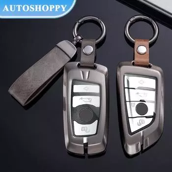 Металлический чехол для ключей от автомобиля, брелок для BMW F20 F30 G20 F31 F34 F10 G30 F11 X3 F25 X4 I3 M3 M4 1 3 5 F20 G20 X1 X5 G05 X6 X7 G11 F15 F16 G01 G02 F48 A Style чёрный