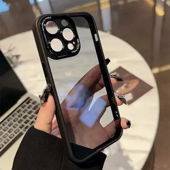 Металлический чехол для мобильного телефона с рамкой камеры для iPhone 15 14 Pro Max Plus 13 12 11, защитные чехлы с защитой от падения с высоты, ультратонкая задняя крышка For iPhone 13