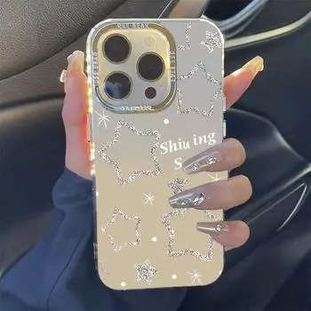 Металлический чехол Flash Starts для iPhone - силиконовый чехол для телефона Apple iPhone 15 14 13 12 11 Xs Max 15 Promax для женщин и девочек Apple 15