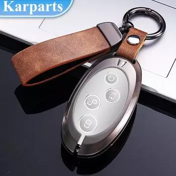 Металлический цинковый автомобильный чехол для смарт-ключа, сумка, держатель для BYD Song Max Yuan S7 Qin 80, защитные аксессуары чёрный