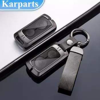 Металлический цинковый чехол для дистанционного ключа автомобиля для Yamaha Nmax 2021 2022 NVX NVX155 XMAX XMAX300 QBIX AEROX JAUNS 2018 2019 автомобильные аксессуары чёрный