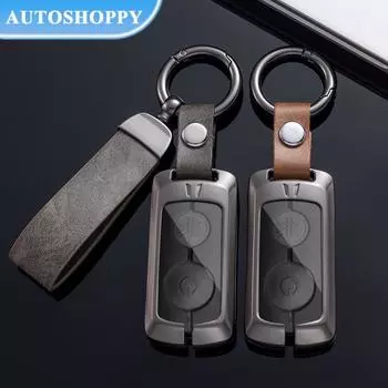 Металлический цинковый чехол для дистанционного ключа автомобиля для Yamaha NVX NVX155 XMAX 250 300 400 MVX 55 QBIX JAUNS AEROX 2, защита для кнопок, брелок чёрный