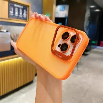 Металлический держатель для камеры с пленкой Lesn, чехол для телефона-подставки для iPhone 15 Plus 14 Pro Max 13 Pro 12 11, противоударный матовый чехол с кронштейном для объектива iPhone 15 Pro Max чёрный