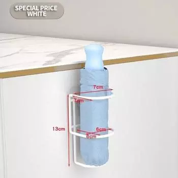 Металлический держатель для ключей и хранения сумок Черный/Белый Держатель для зонтов Стойка для хранения зонтов Прихожая White-Single Hole