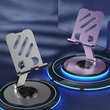 Металлический держатель для мобильного телефона и планшета с вращением на 360°, противоскользящий, складной, регулируемый, портативный, ленивый, настольный, крепление для мобильного телефона A3