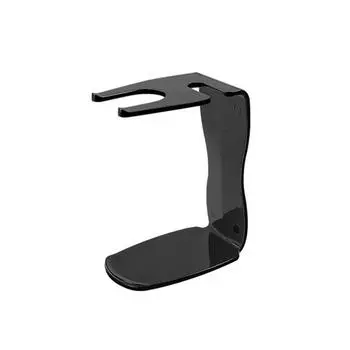 Металлический держатель для мужских бритвенных принадлежностей, серебристый, компактный, изогнутый, помазок для бритья, ручная подставка для бритвы, держатели для бороды, бритва Plastic чёрный