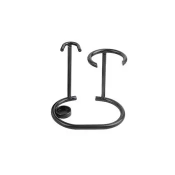 Металлический держатель для мужских бритвенных принадлежностей, серебристый, компактный, изогнутый, помазок для бритья, ручная подставка для бритвы, держатели для бороды, бритва Plastic чёрный