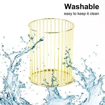 Металлический держатель для ручек для ногтей, подставка для кистей для макияжа, ручка для бровей, губная помада, держатель для блеска для губ, живопись для ногтей золотой