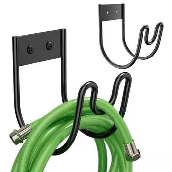 Металлический держатель для садового шланга, устойчивый к ржавчине, устойчивый к коррозии, простой монтаж, настенный водяной шланг