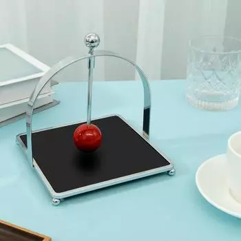 Металлический держатель для салфеток на квадратном основании, коробка для салфеток, диспенсер для салфеток, органайзер для кухни, ванной комнаты, вешалка для салфеток в отеле