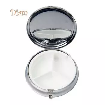 Металлический держатель для таблеток, лекарств, капсул, коробка для медицинских таблеток, контейнер для хранения, путешествия, здоровье, SBS Round Hb1977