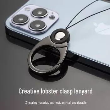 Металлический держатель для телефона с прочным шнурком, ремешок на руку, брелок, зажим для ремня