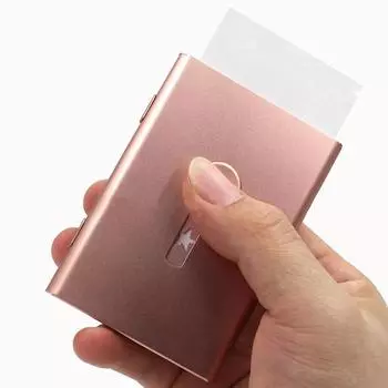 Металлический держатель для визиток, чехол для карточек, набор для членства в банковской карте, ультратонкий органайзер для визиток, упаковочная коробка