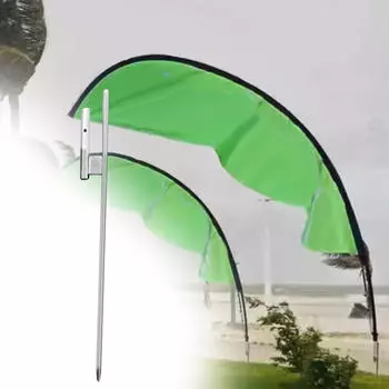 Металлический держатель на основе перьев для пляжного флага, кол для рафтинга на лодке-драконе во дворе Length 50cm