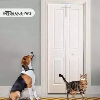 Металлический двойной дверной замок, нержавеющий, устойчивый к коррозии, не требует установки, безопасность детей, аксессуары для дверных замков шкафа и шкафа белый