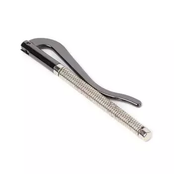 Металлический двойной зажим для денег, кошелек-бар, сменные детали, держатель для денег с пружинным зажимом серебряный