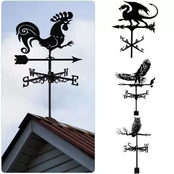 Металлический флюгер из нержавеющей стали с изображением животных из мультфильма, морской вездеход, указатель направления ветра для наружного патио, садов на крыше, украшения, новый