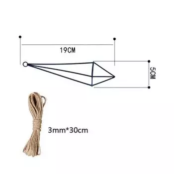 Металлический геометрический подвесной держатель для воздушных растений, стойка для воздуха, ананаса, железная подвесная опора S