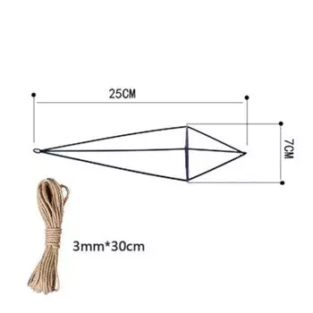 Металлический геометрический подвесной держатель для воздушных растений, стойка для воздуха, ананаса, железная подвесная опора S