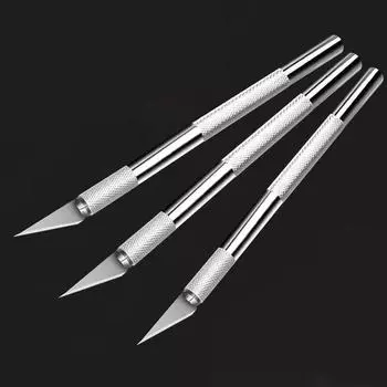 Металлический гравировальный нож, ручка, художественная штамповка, резка, ручная комбинация, ножницы для бумаги, противоскользящий гаджет, инструменты для точного ремонта своими руками бежевый