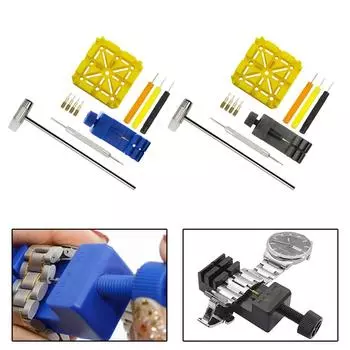 Металлический инструмент для ремонта часов Профессиональный ремешок ABS Пластик синий