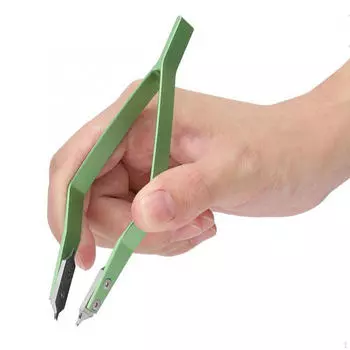 Металлический инструмент для ремонта часов, сборка, инструмент из нержавеющей стали, V-образная выемка для часовщика серый