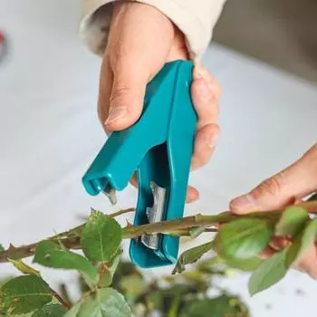 Металлический инструмент для резки цветка и розы, нож для очистки стеблей и листьев, плоскогубцы для роз, садовый инструмент для удаления заусенцев красный