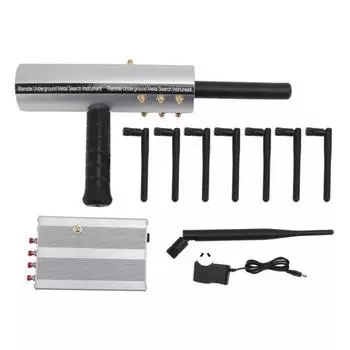 Металлический искатель, серебристый, глубина 25 м, с 8 металлоискателями на 1200 м для наружного использования, вилка 100240 В, Австралия AU Plug