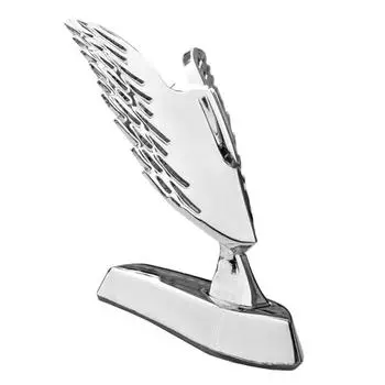 Металлический капот с крыльями ангела, металлическая подставка для капота автомобиля, 3D-украшение на капот автомобиля для внедорожников, спортивных автомобилей серебряный