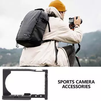 Металлический каркас для камер Sony ZVE10, вертикальная съемка, быстросъемная площадка с ручкой, резьбовые отверстия Aluminum