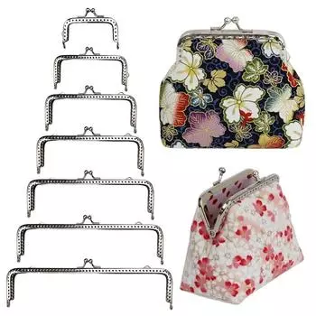 Металлический каркас кошелька, застежка-поцелуй, винтажная сумка, застежка-поцелуй, мини-сумка, застежки, изготовление сумок