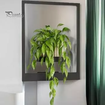 Металлический каркасный держатель для растений настенный железный каркасный держатель для растений рамка для растений в горшках для внутренней гостиной балкона офиса настенный дисплей B