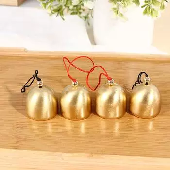 Металлический колокольчик из чистой меди, подвеска с колокольчиком, противоугонный дверной звонок, украшение для дома красный