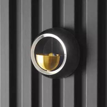 Металлический колокольчик лавочников с громким звуком, подвесной входной двери, алюминиевый басовый колокольчик, колокольчик, дверной звонок, домашний офис, кофейня, украшение для входа чёрный