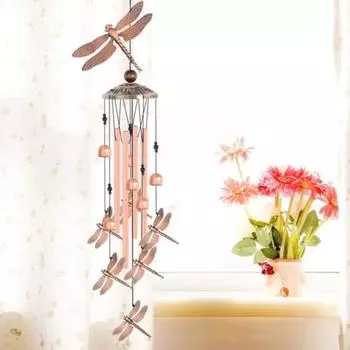 Металлический колокольчик на день матери, колибри, стрекоза, винтажный кулон с колокольчиком, подарок на день матери для внешнего двора, садового декора Dragonfly