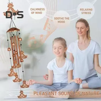 Металлический колокольчик с изображением животных, подвесной колокольчик с крючком, винтажный подвесной колокольчик с изображением животных для украшения балкона и сада, подарок на новоселье A